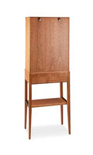 Tall Cherry Display Cabinet