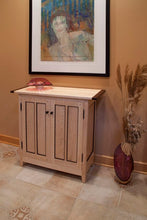Tiger Maple Side Cabinet