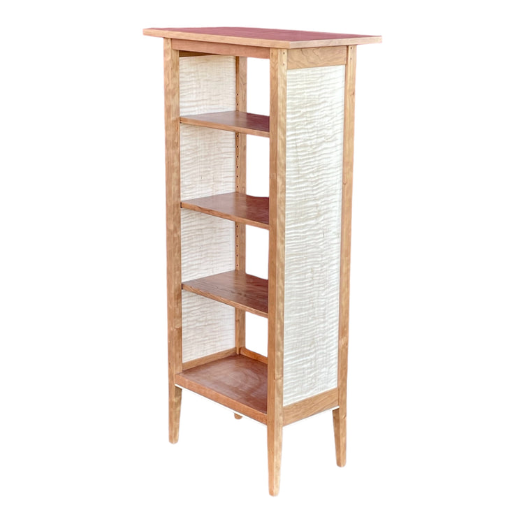 Cherry & Tiger Maple Bookcase