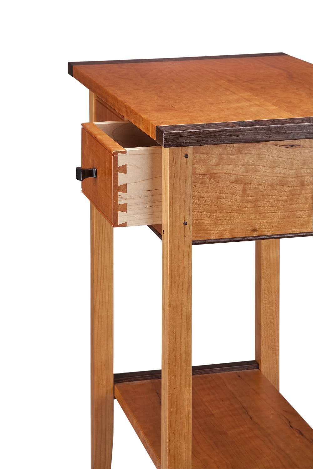 Cherry or Walnut Two-Drawer Hall Table