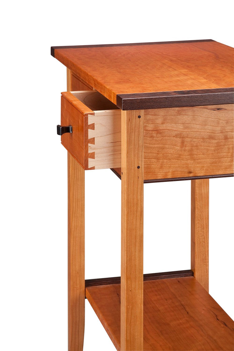Cherry or Walnut Two-Drawer Hall Table