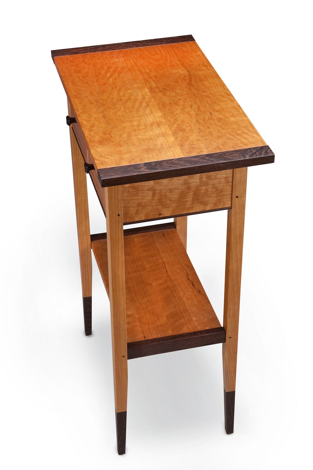 Cherry or Walnut Two-Drawer Hall Table