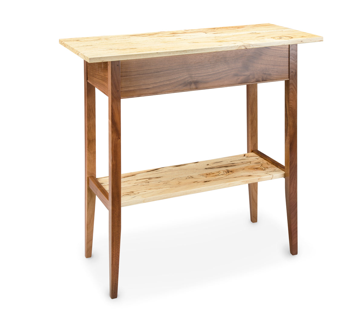 Cherry or Walnut Two-Drawer Hall Table