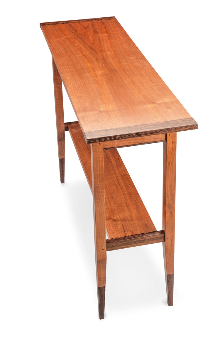 Wenge and Walnut Console Table