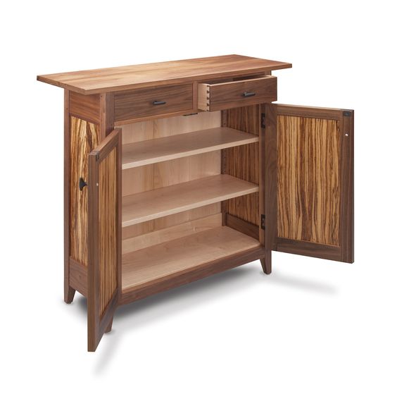 Zebra Two-Drawer Side Cabinet